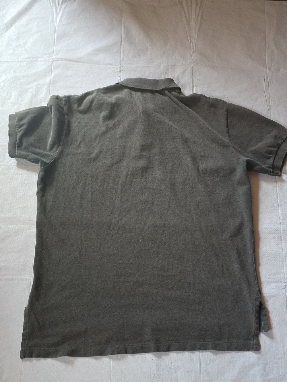 Polo Ralph Lauren VTG Men's RLPC Distressed Polo Front Graphic Gray L - Picture 9 of 10
